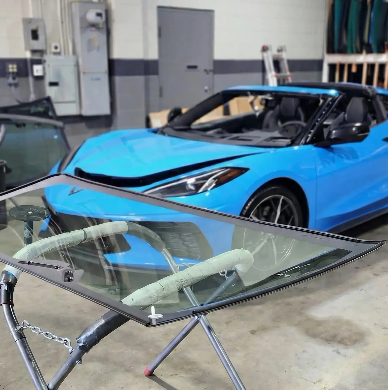Corvette Windshield Replacement at PG Auto Glass Shop